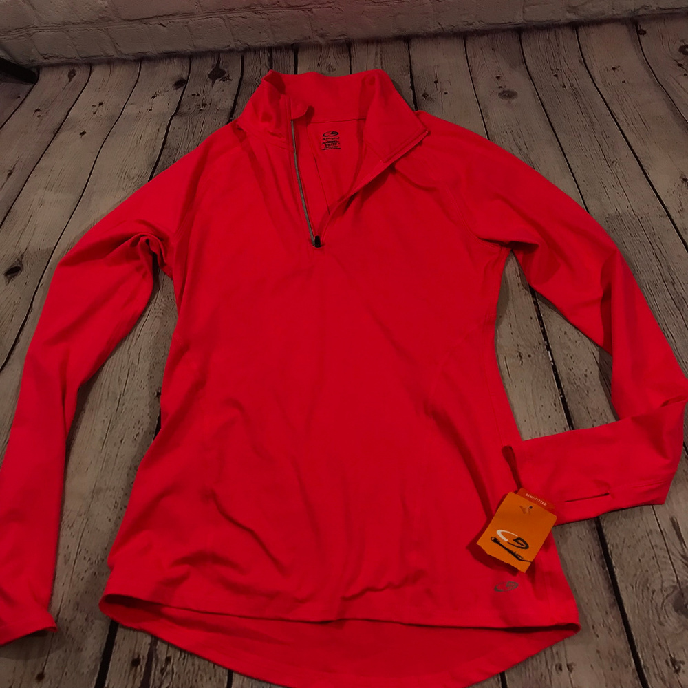NWT Champion Neon Pink Long Running Shirt Size XS - Picture 1 of 7
